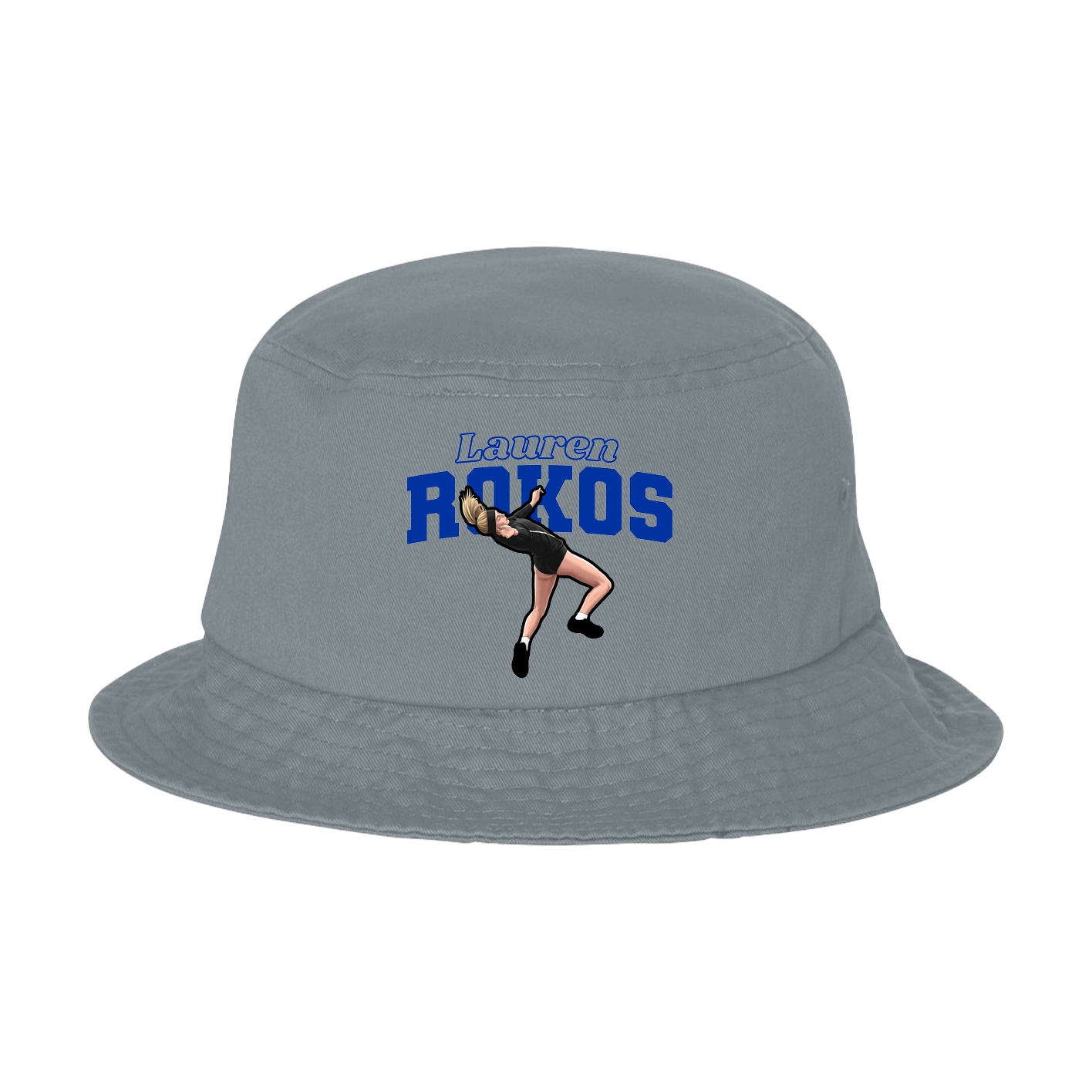 Bucket Cap — Name Arch in Grey