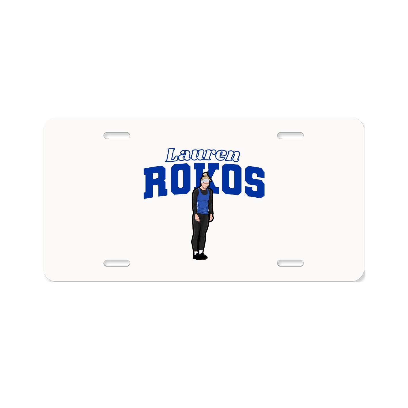 License Plate — Name Arch in Classic