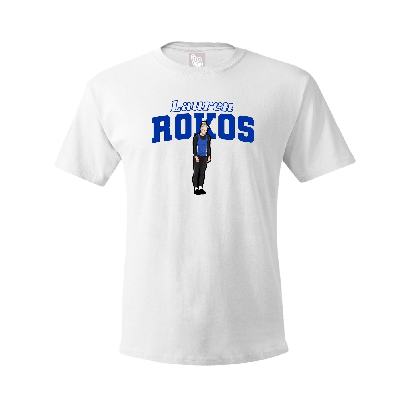 Youth Tee — Name Arch in White