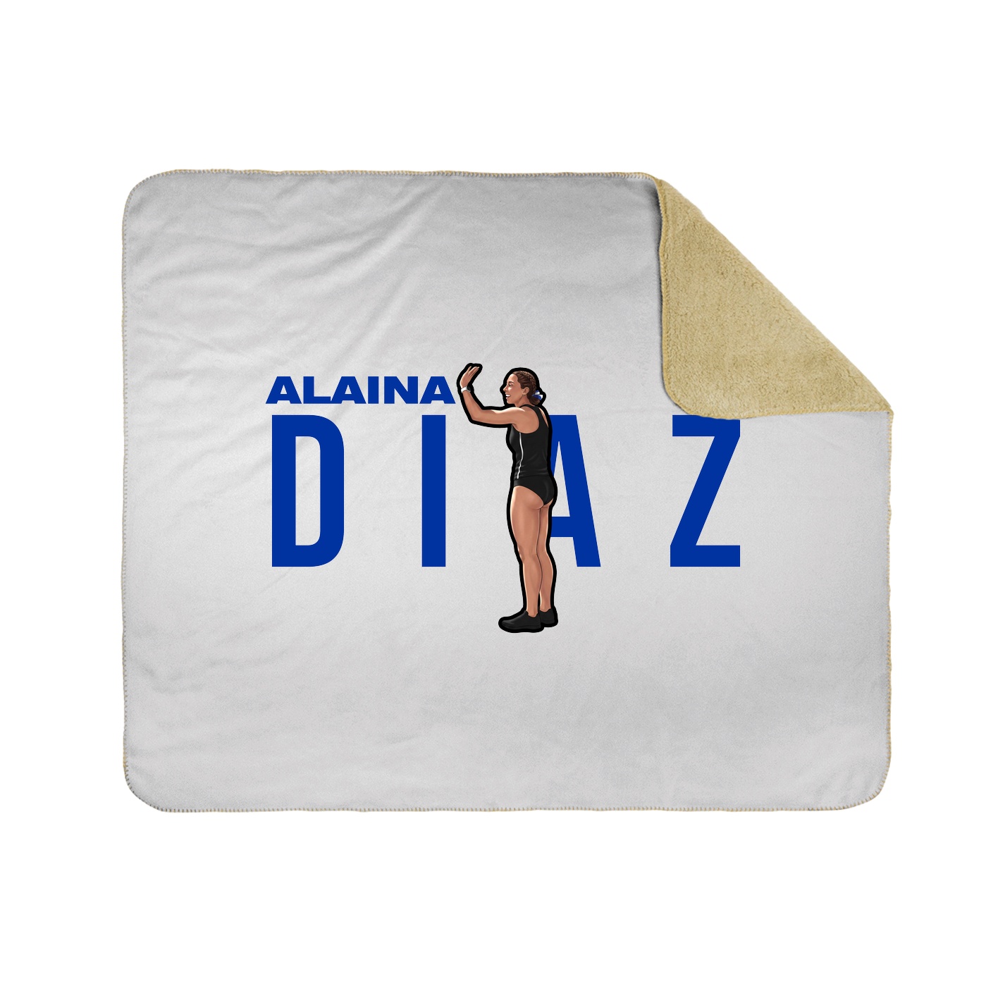 Throw Blanket — Player Name in White