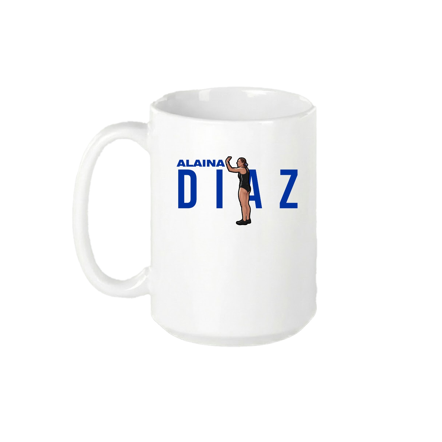15oz Coffee Mug — Player Name in White
