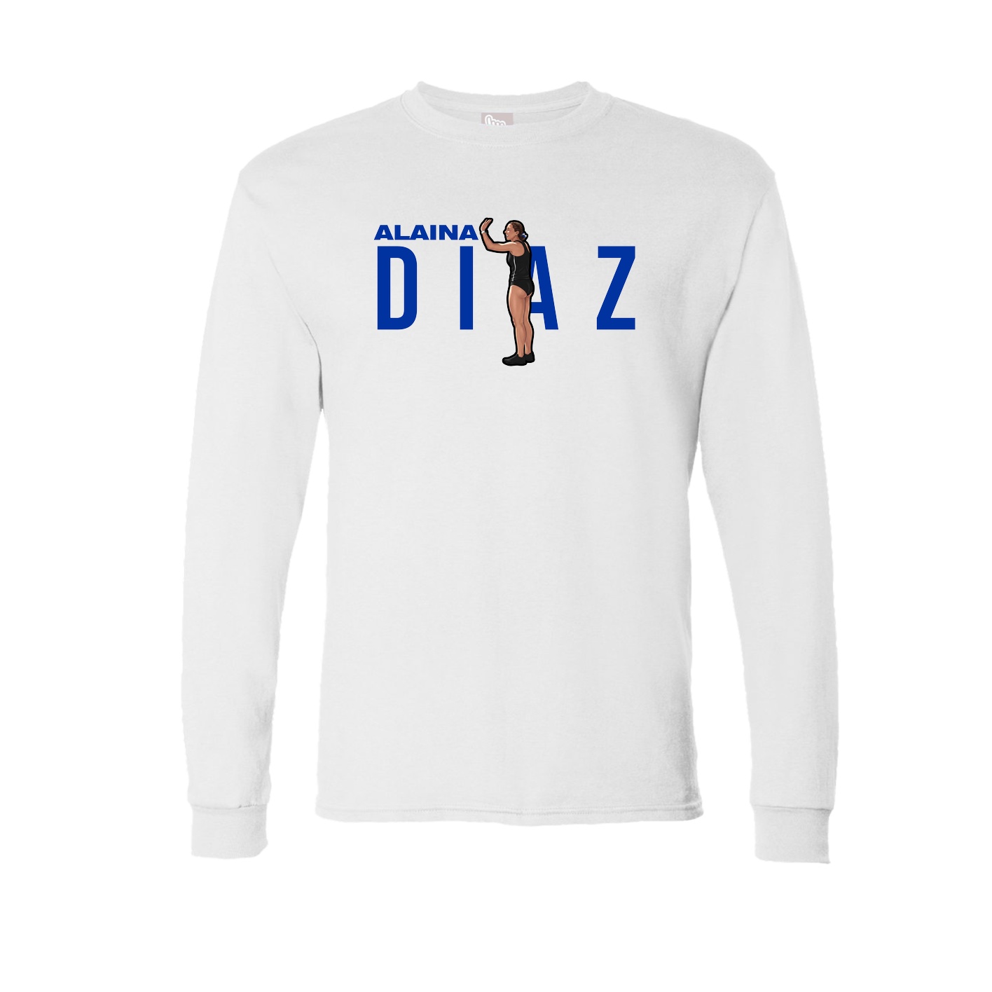 Long Sleeve Tee — Player Name in White