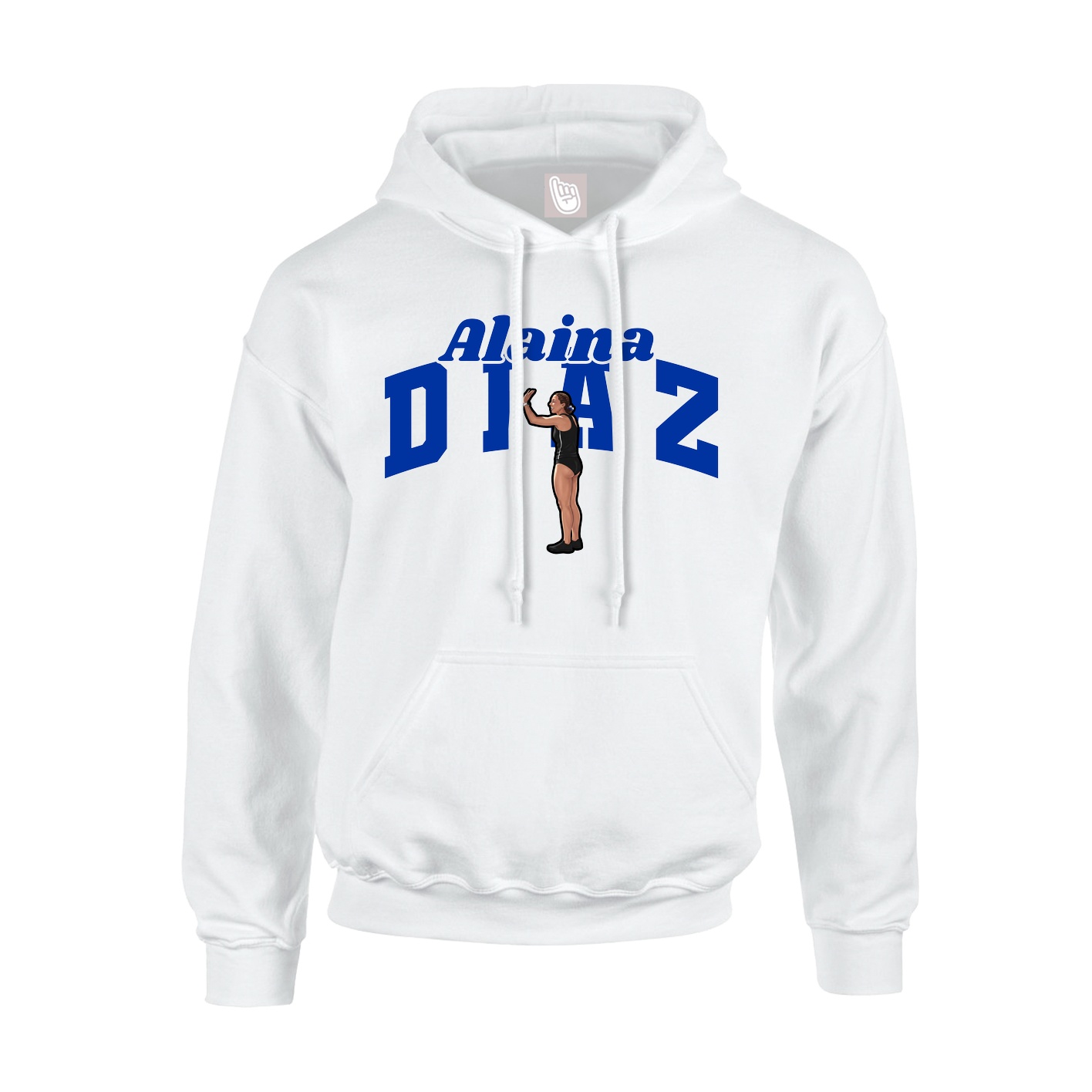 Hoodie — Signature Arch in White