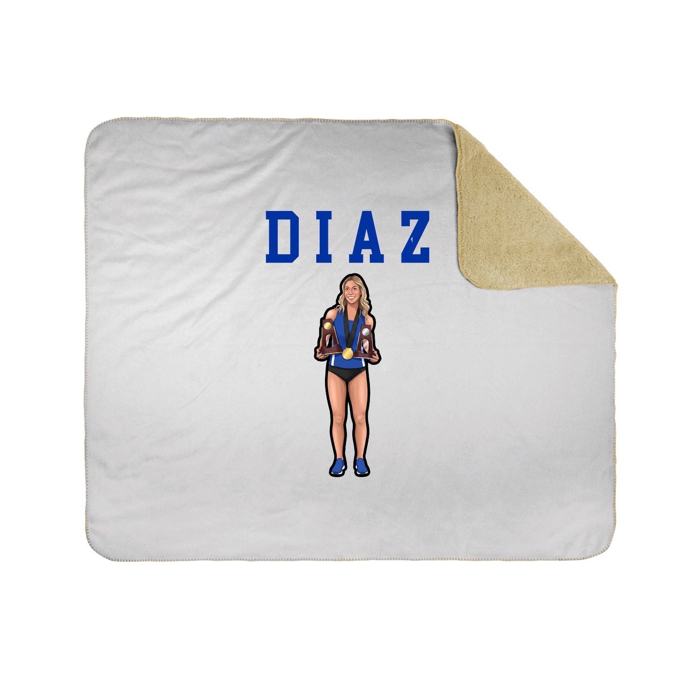 Throw Blanket — Shirsey in White