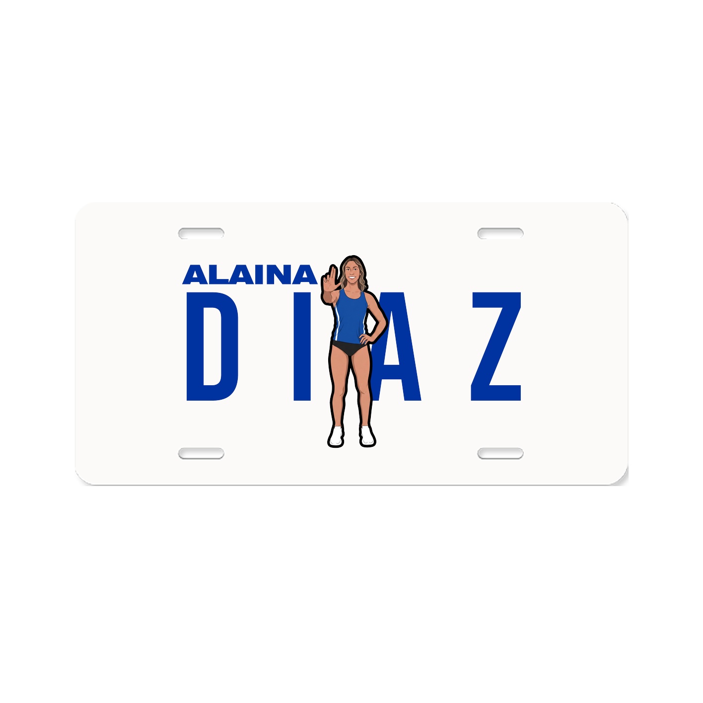 License Plate — Player Name in Classic
