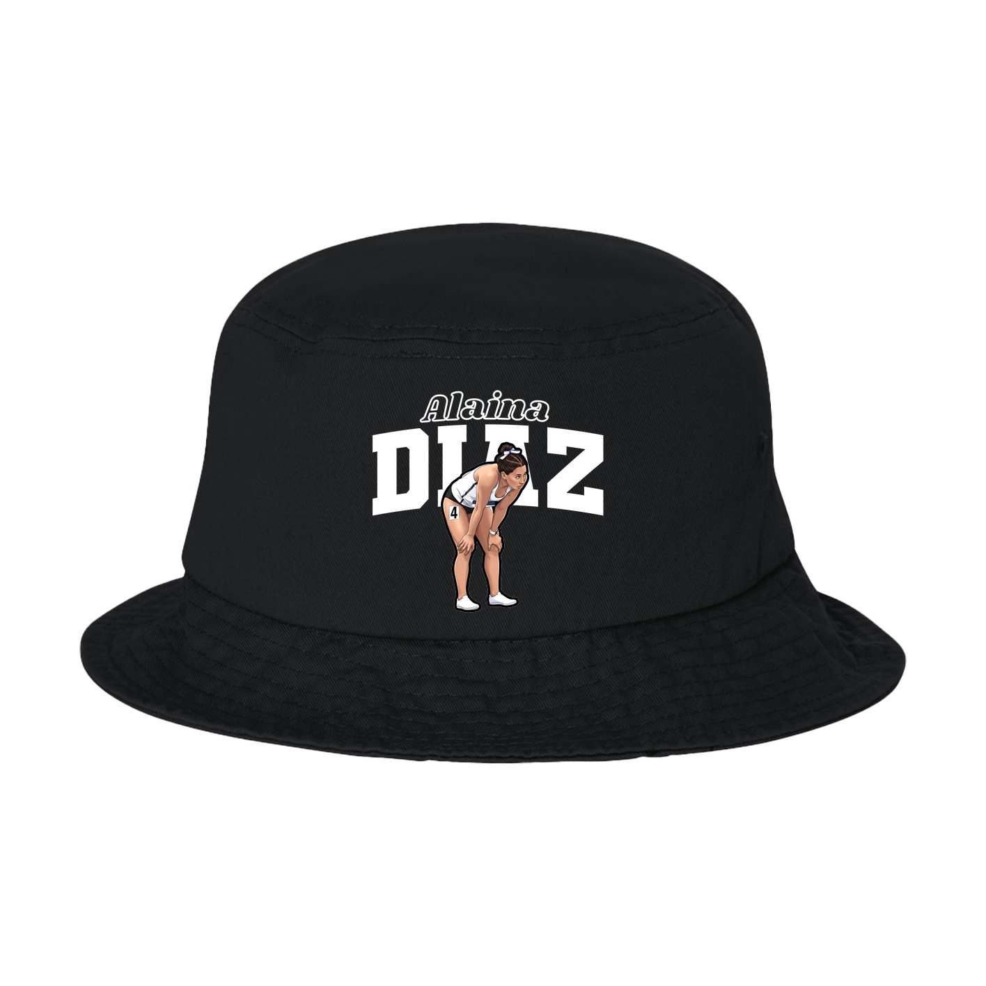 Bucket Cap — Name Arch in Black
