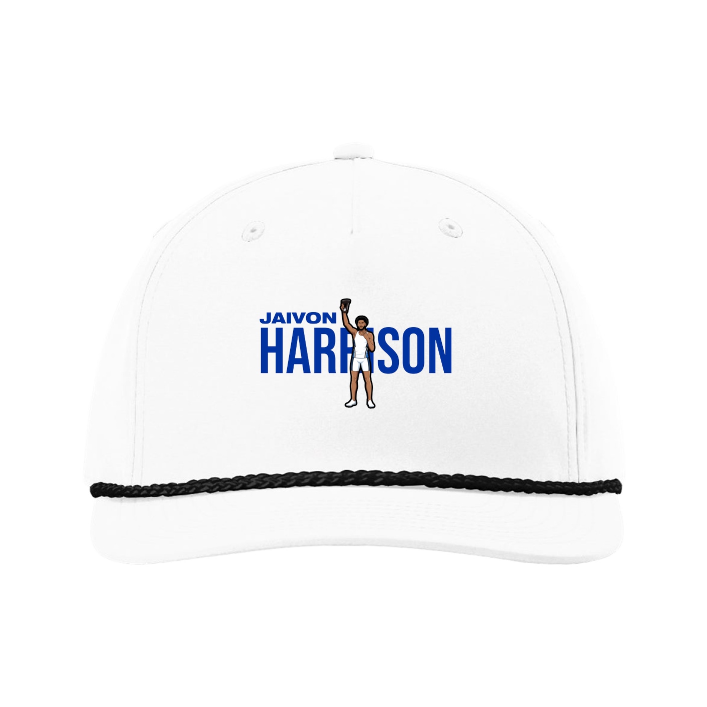 Five-Panel Classic Rope Cap — Player Name in White