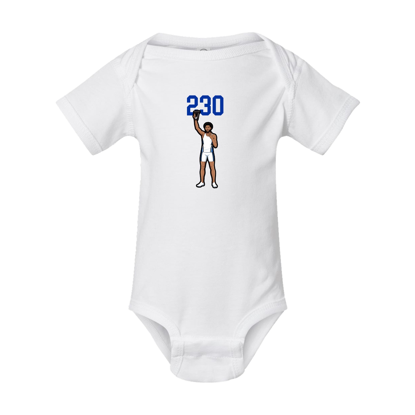 Baby Onesie — Number Top in White