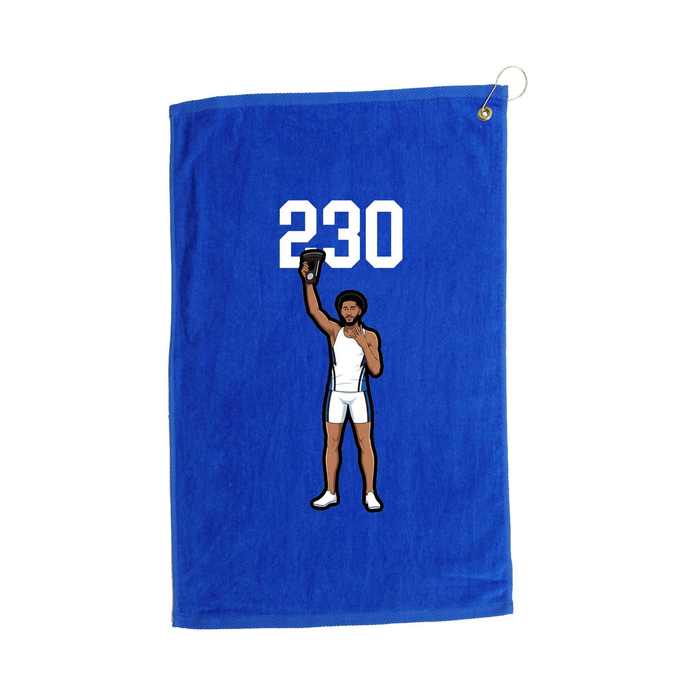 Golf Towel — Number Top in Royal