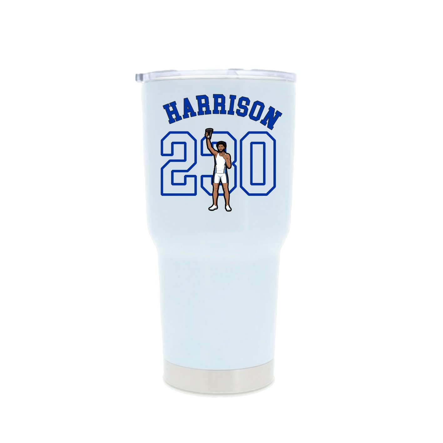30oz Stainless Steel Tumbler — Shirsey Arch in White