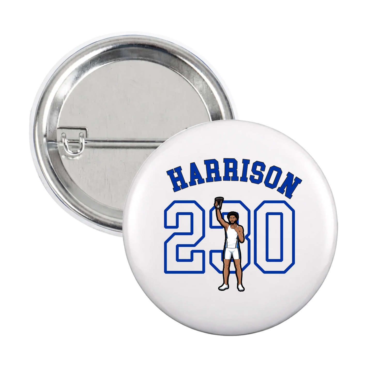 Game Day Button — Shirsey Arch in White
