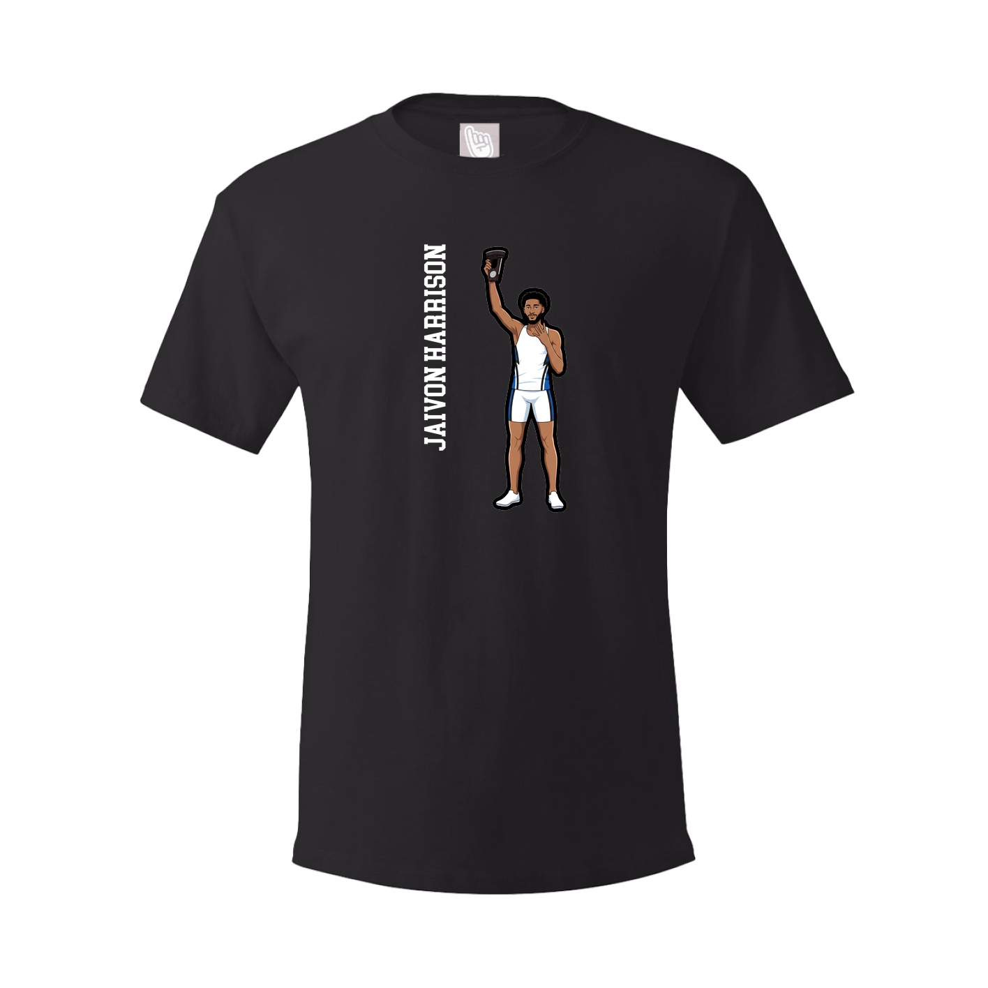 Tee — Name Vertical in Black