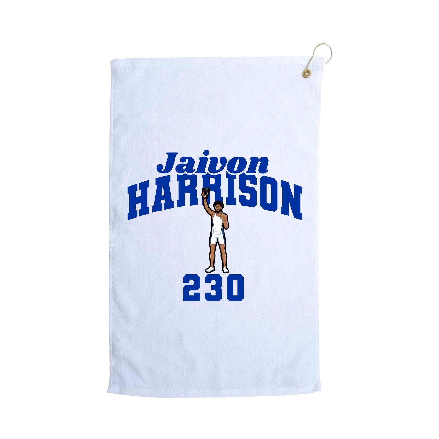 Golf Towel — Signature Arch in White