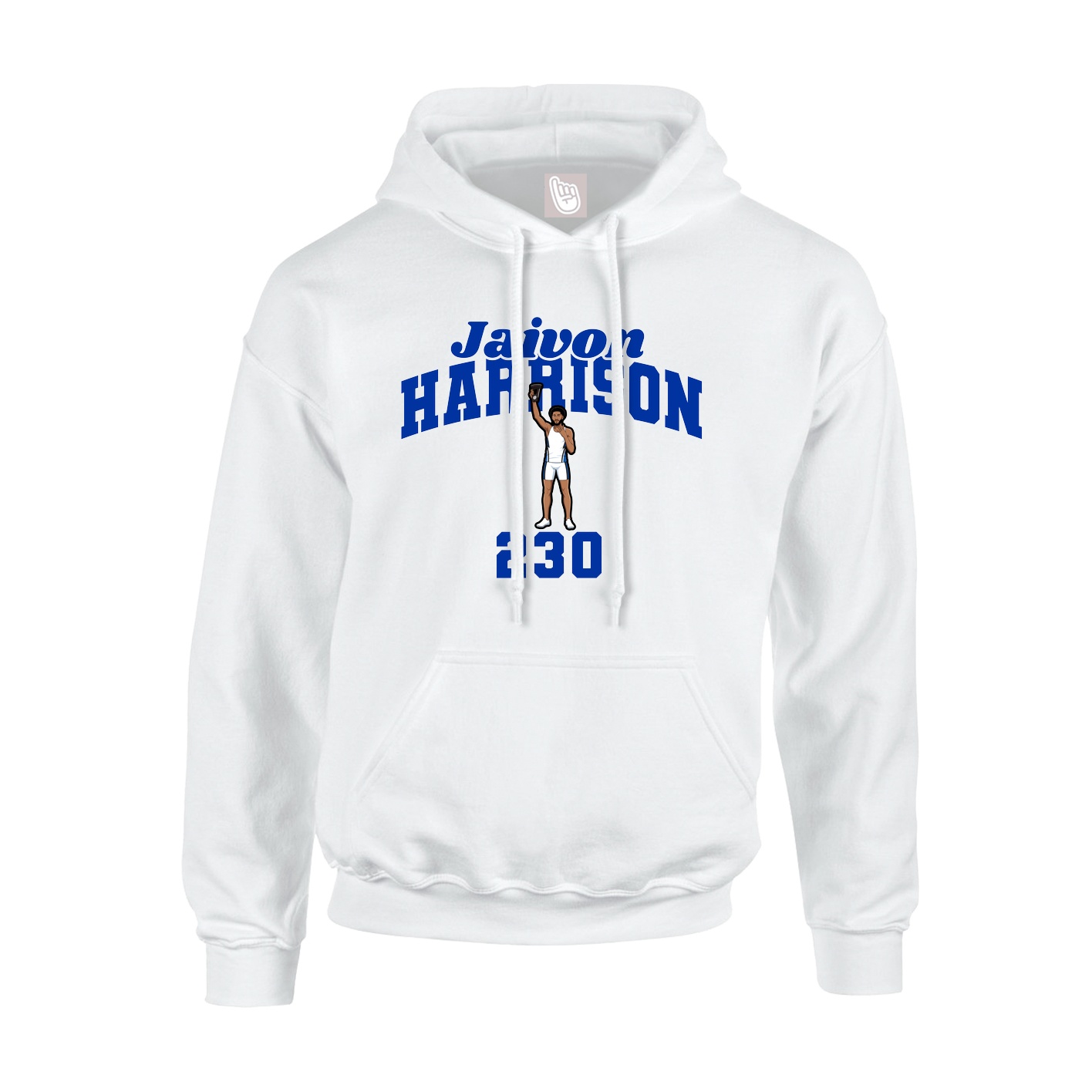 Hoodie — Signature Arch in White