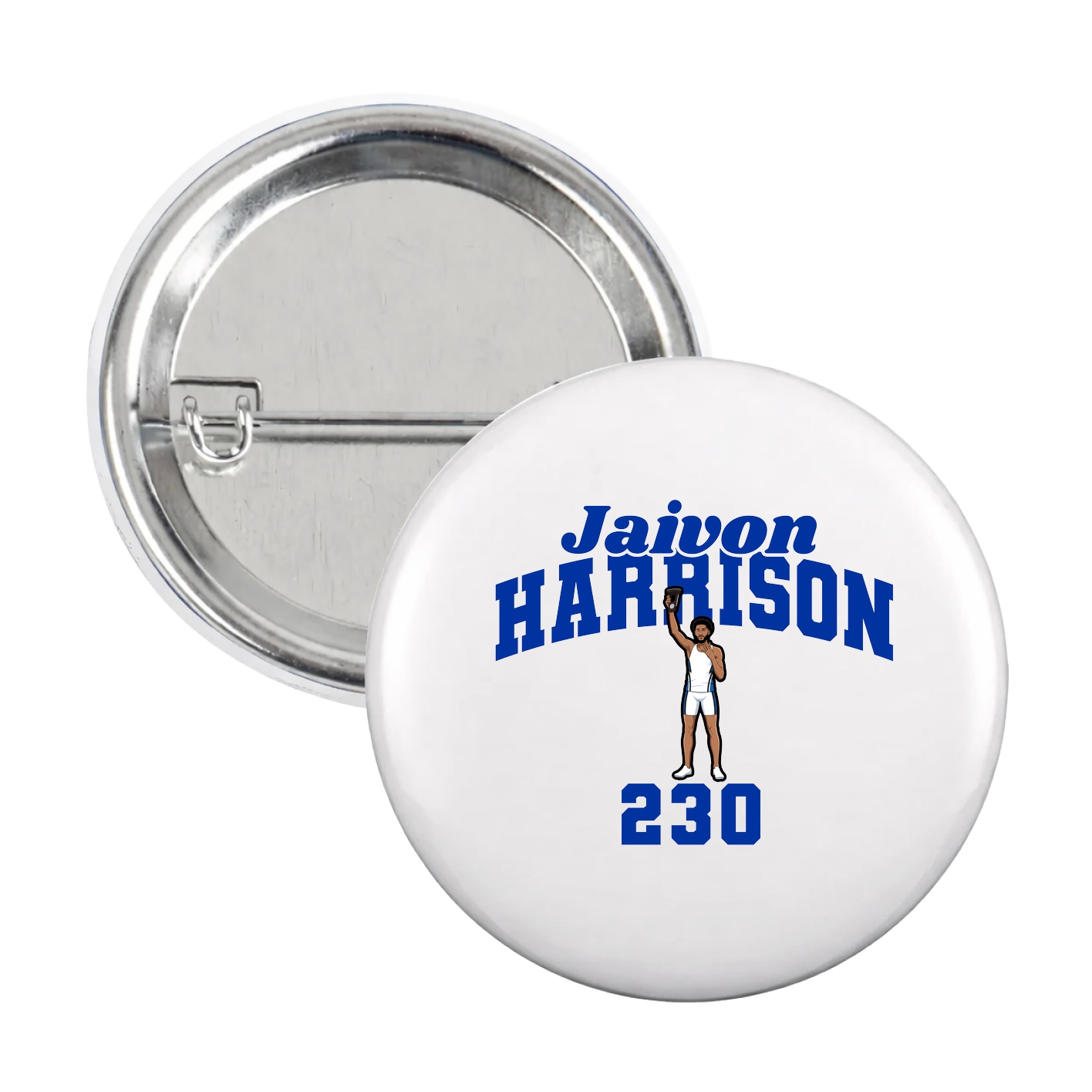 Game Day Button — Signature Arch in White