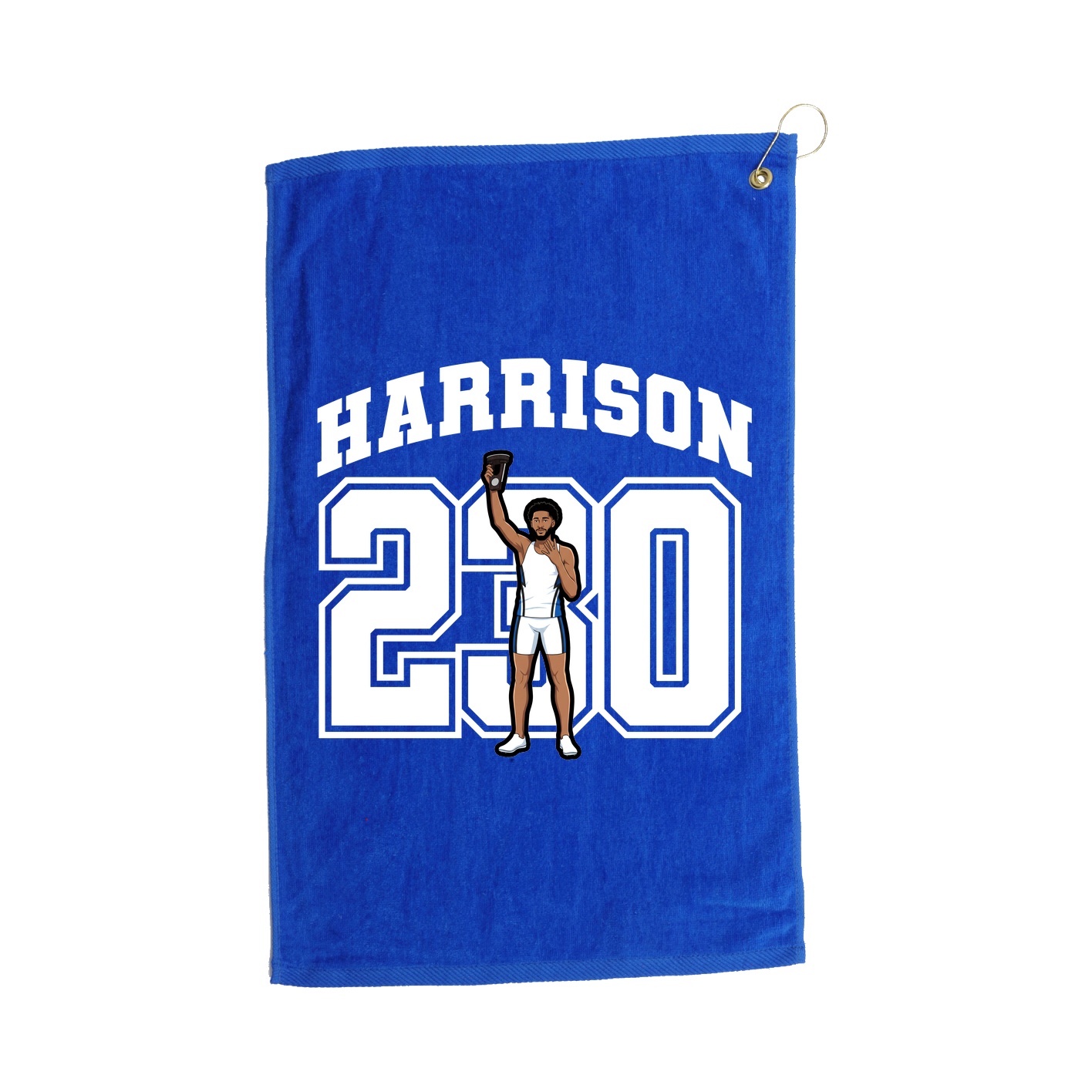 Golf Towel — Number in Royal