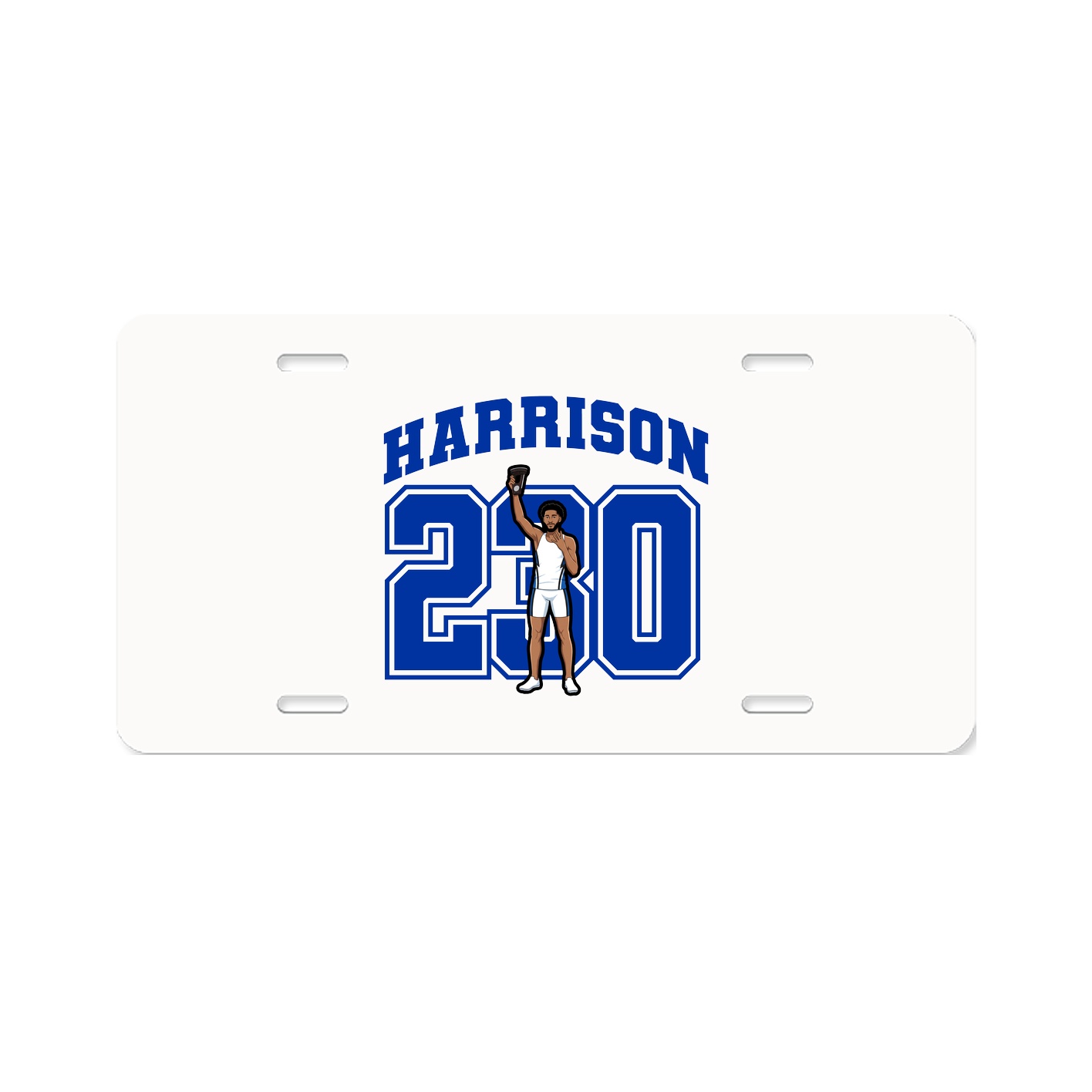 License Plate — Number in Classic