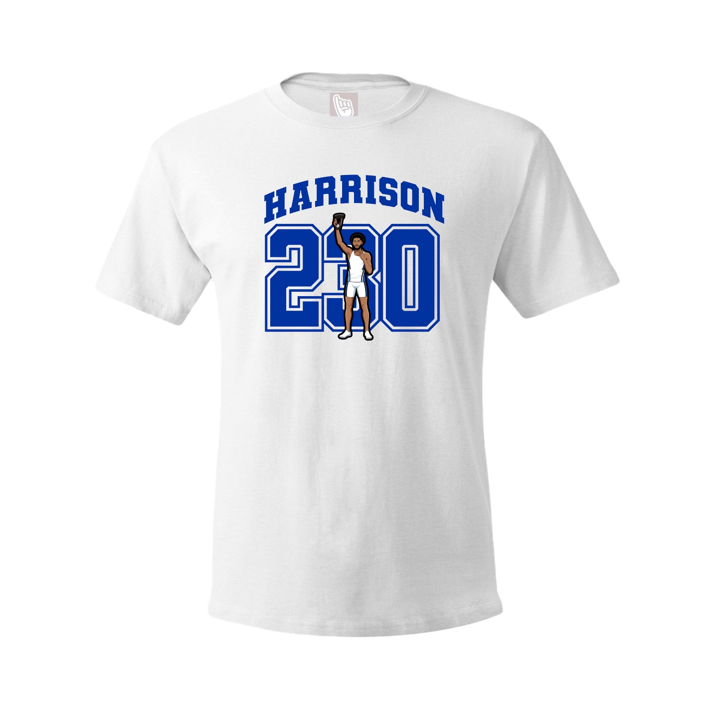 Youth Tee — Number in White