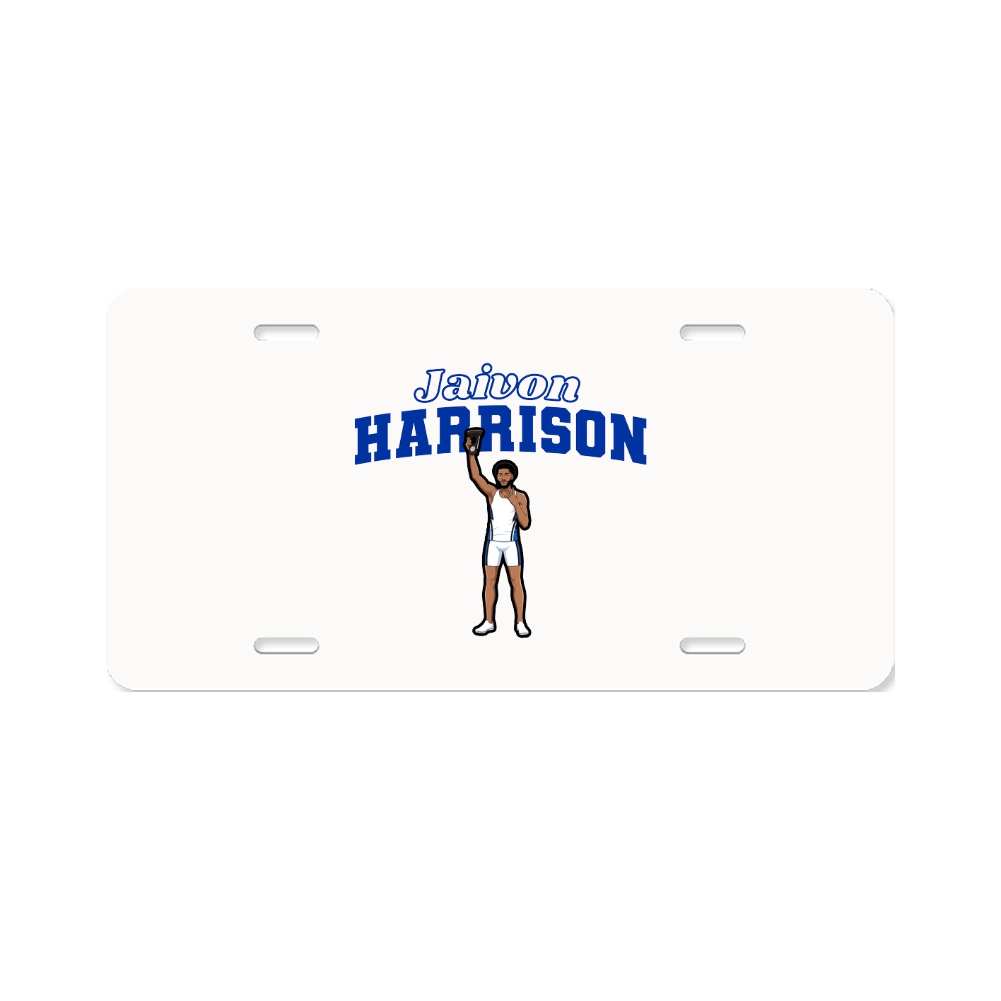 License Plate — Name Arch in Classic