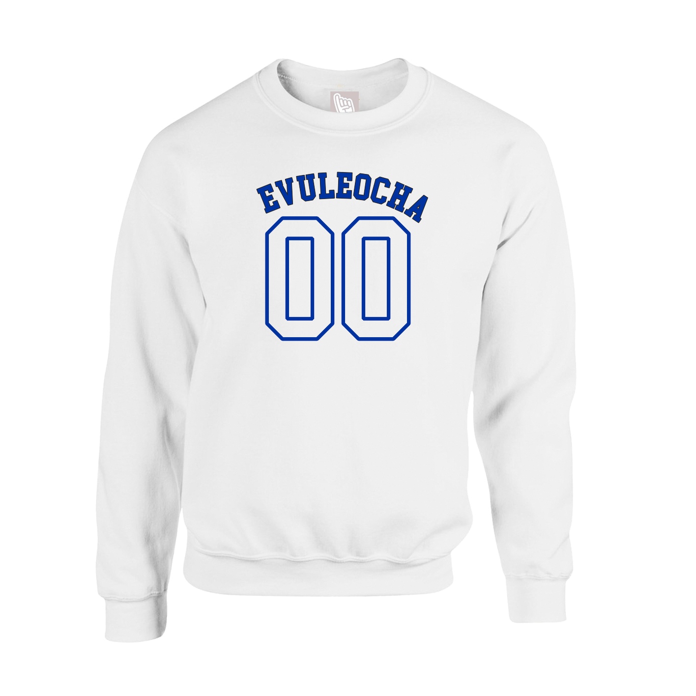 Fleece Crew — Shirsey Arch in White