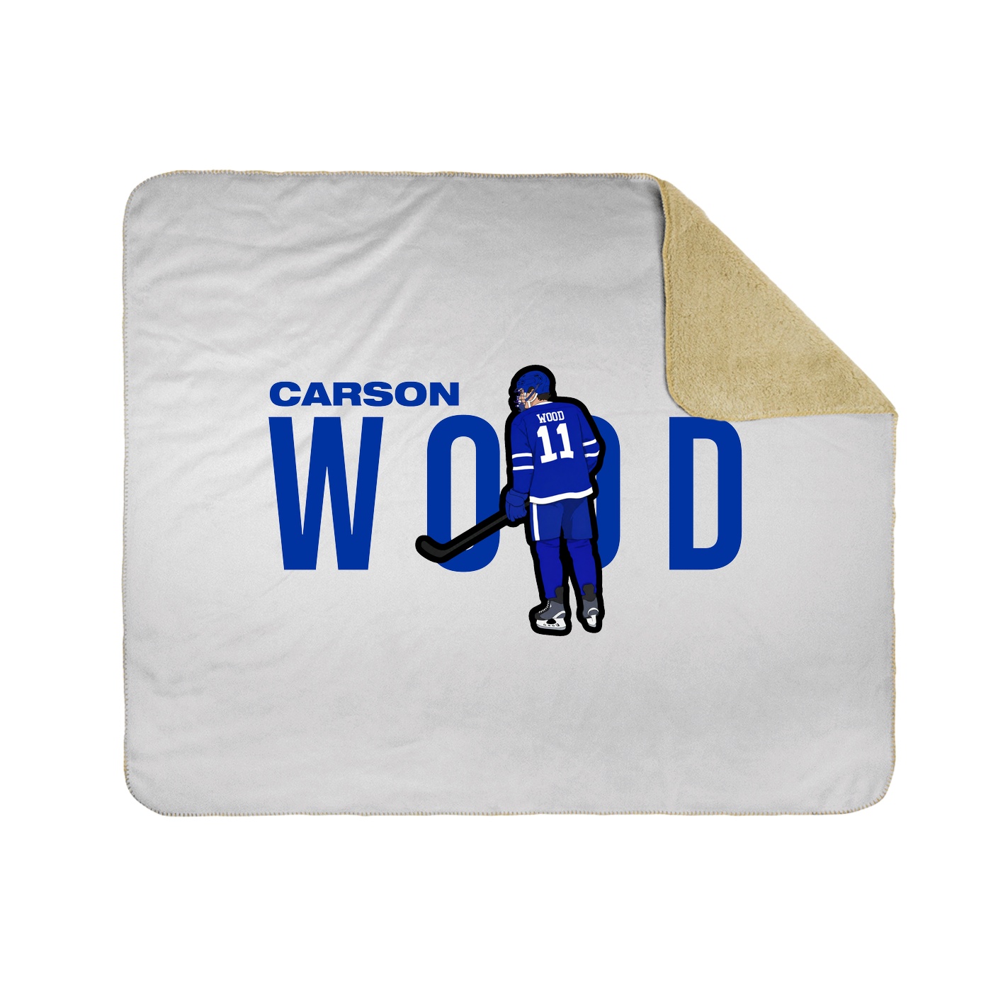 Throw Blanket — Player Name in White
