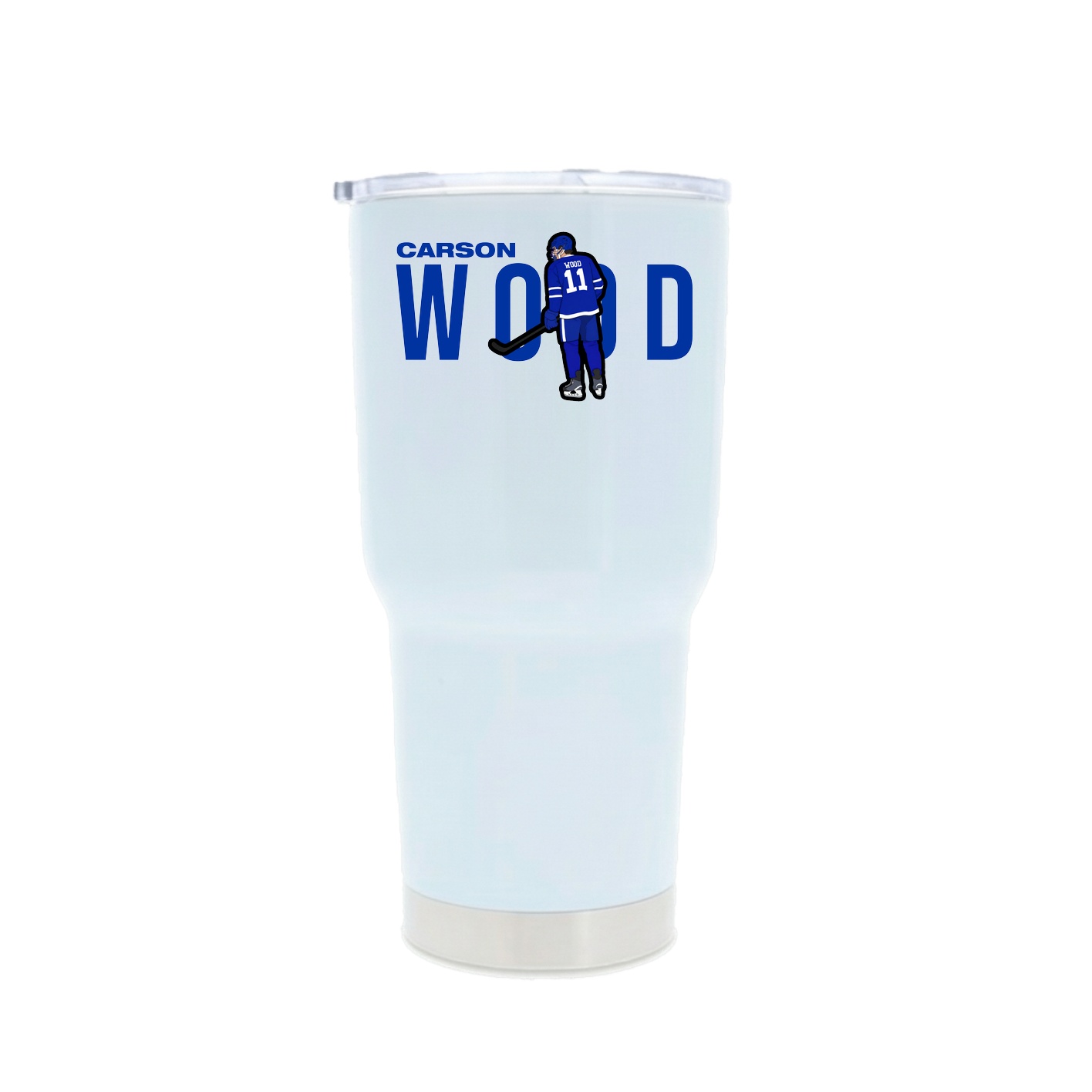 30oz Stainless Steel Tumbler — Player Name in White