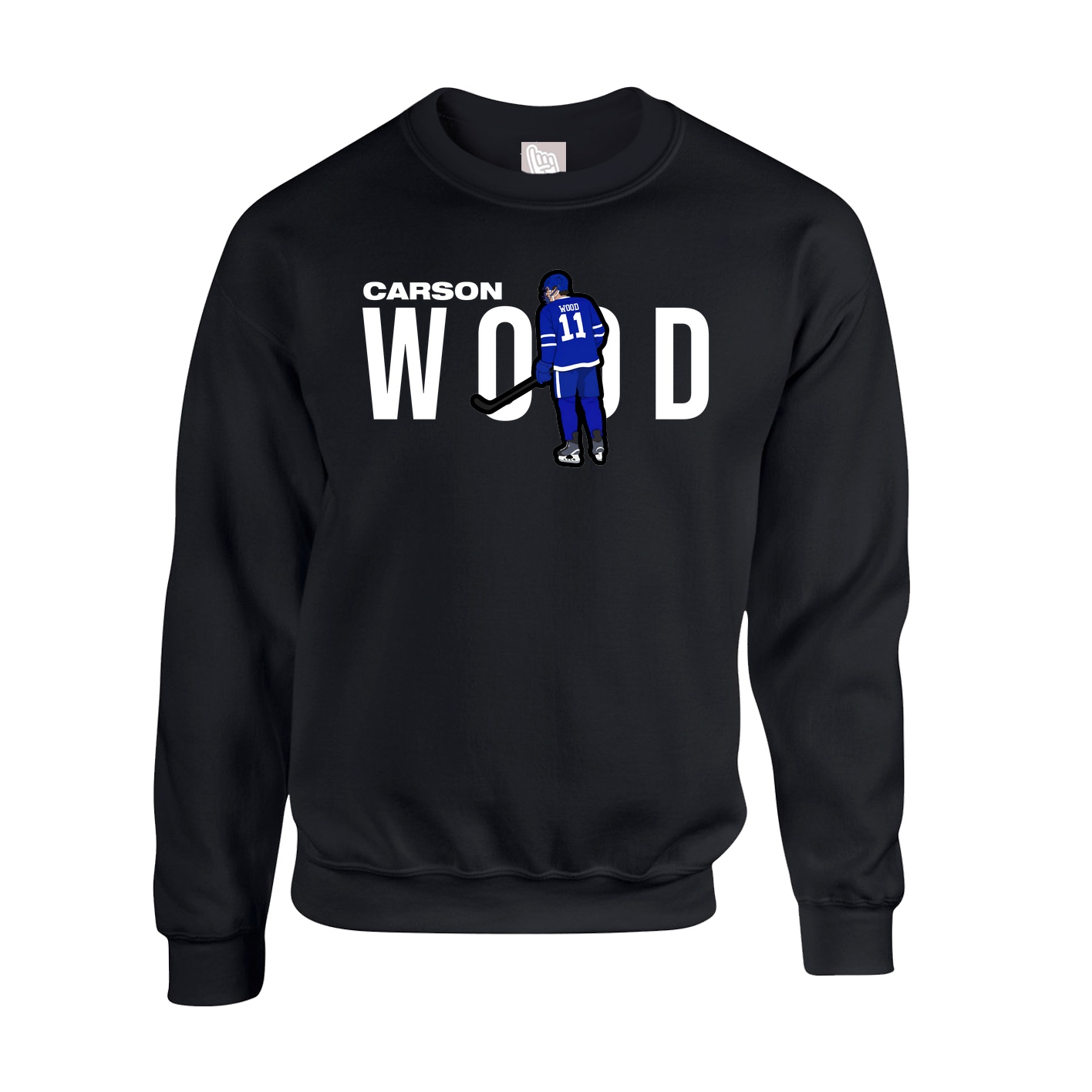 Fleece Crew — Player Name in Black