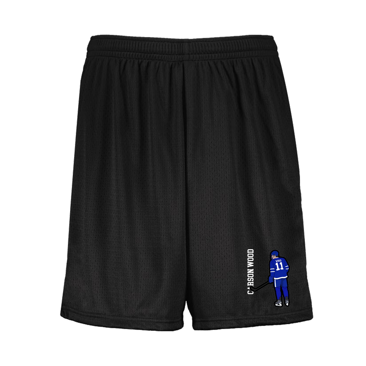 Shorts — Name Vertical in Black