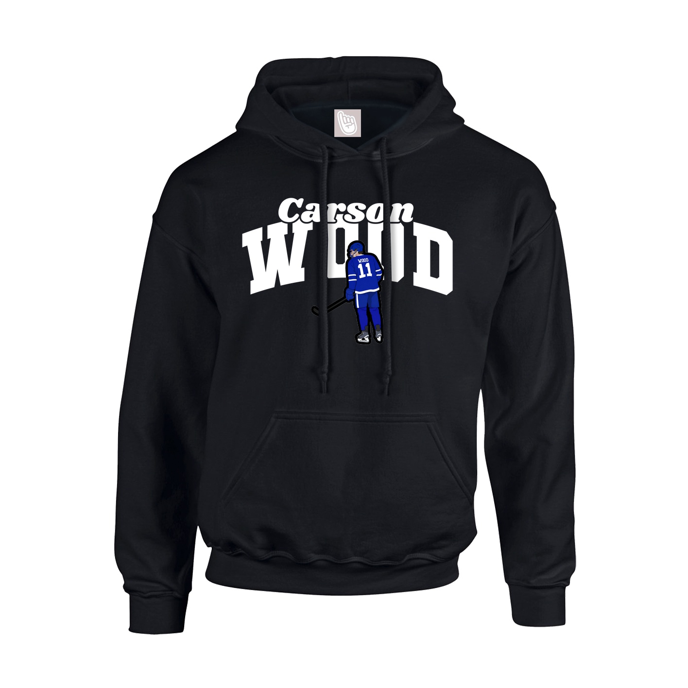 Youth Hoodie — Signature Arch in Black