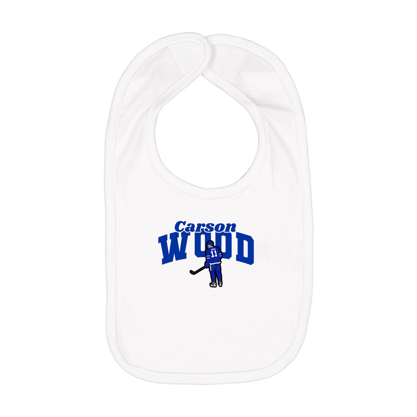 Infant Bib — Signature Arch in White