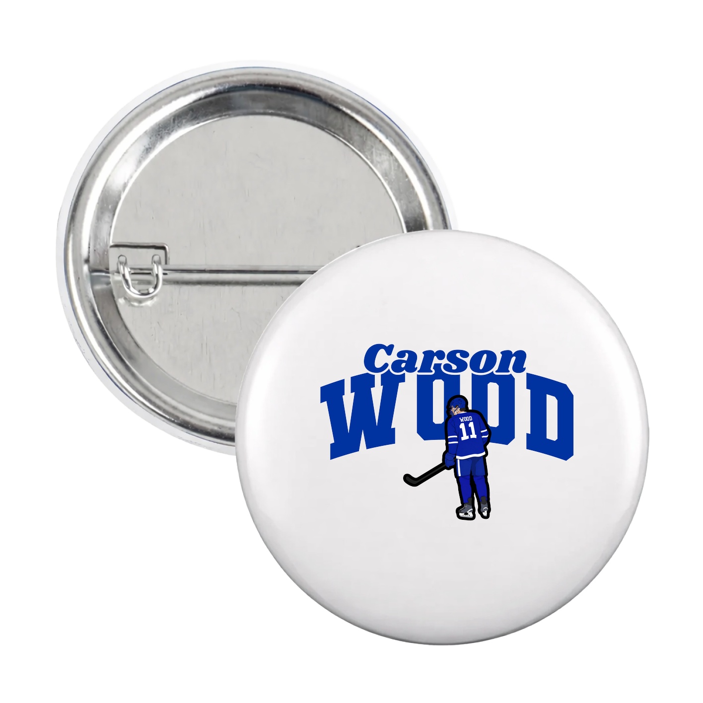 Game Day Button — Signature Arch in White