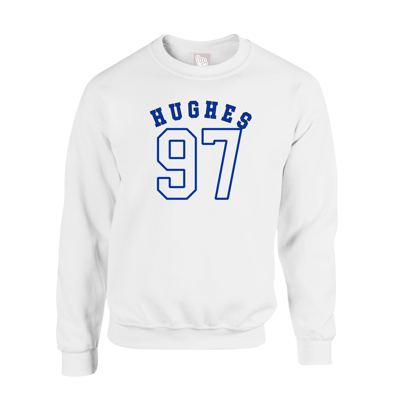 Fleece Crew — Shirsey Arch in White