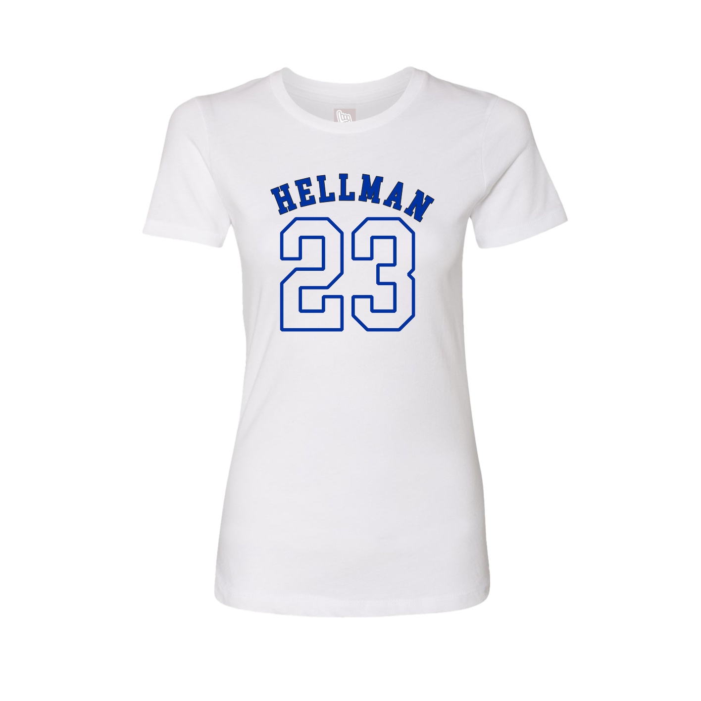 Fitted Women's Tee — Shirsey Arch in White