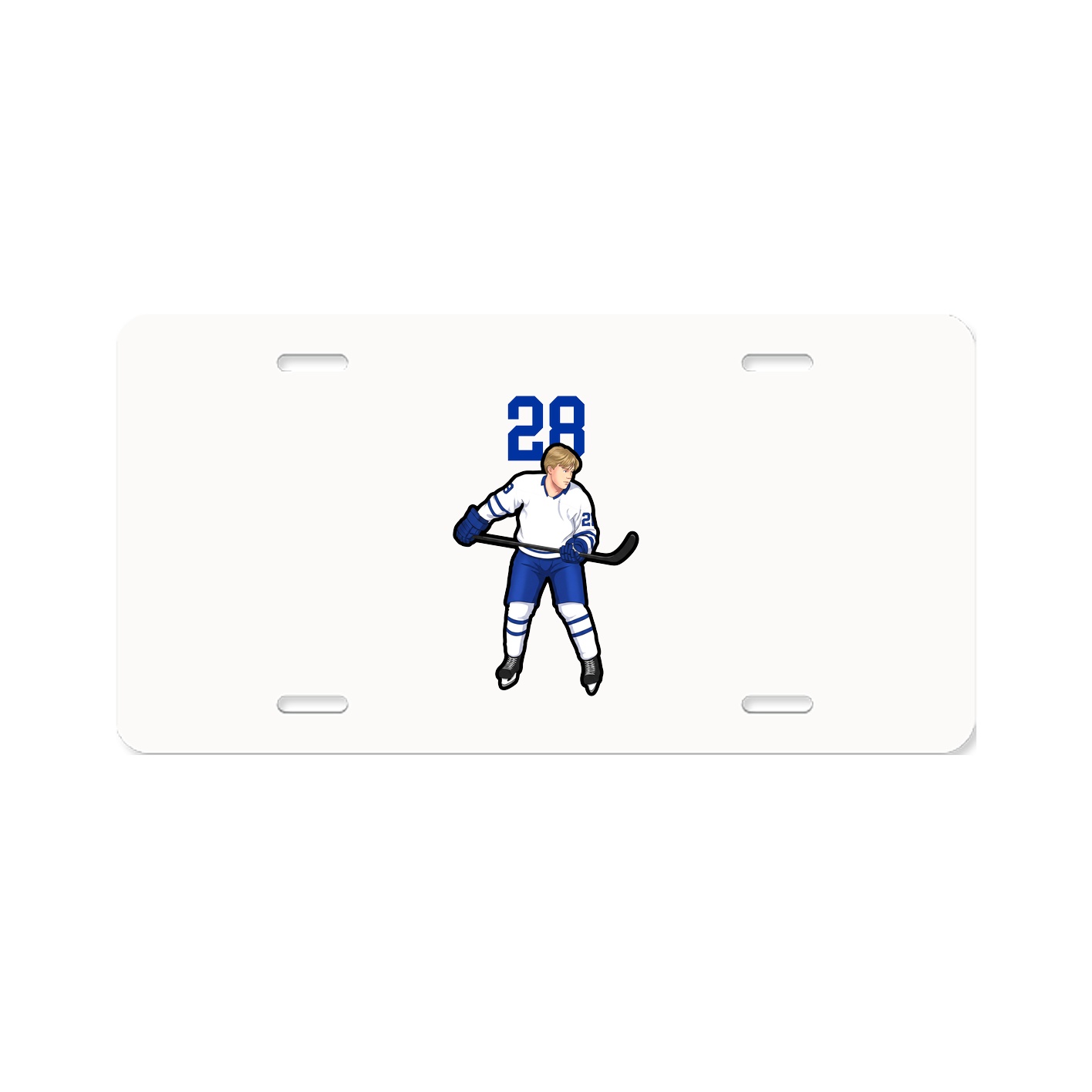 License Plate — Number Top in Classic