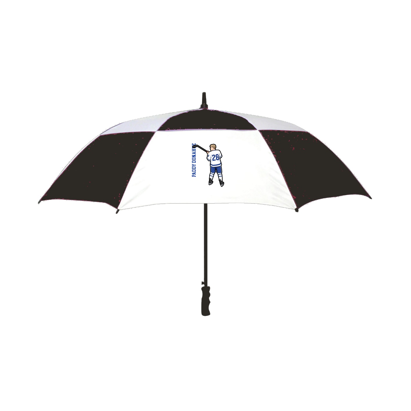 Golf Umbrella — Name Vertical in Black