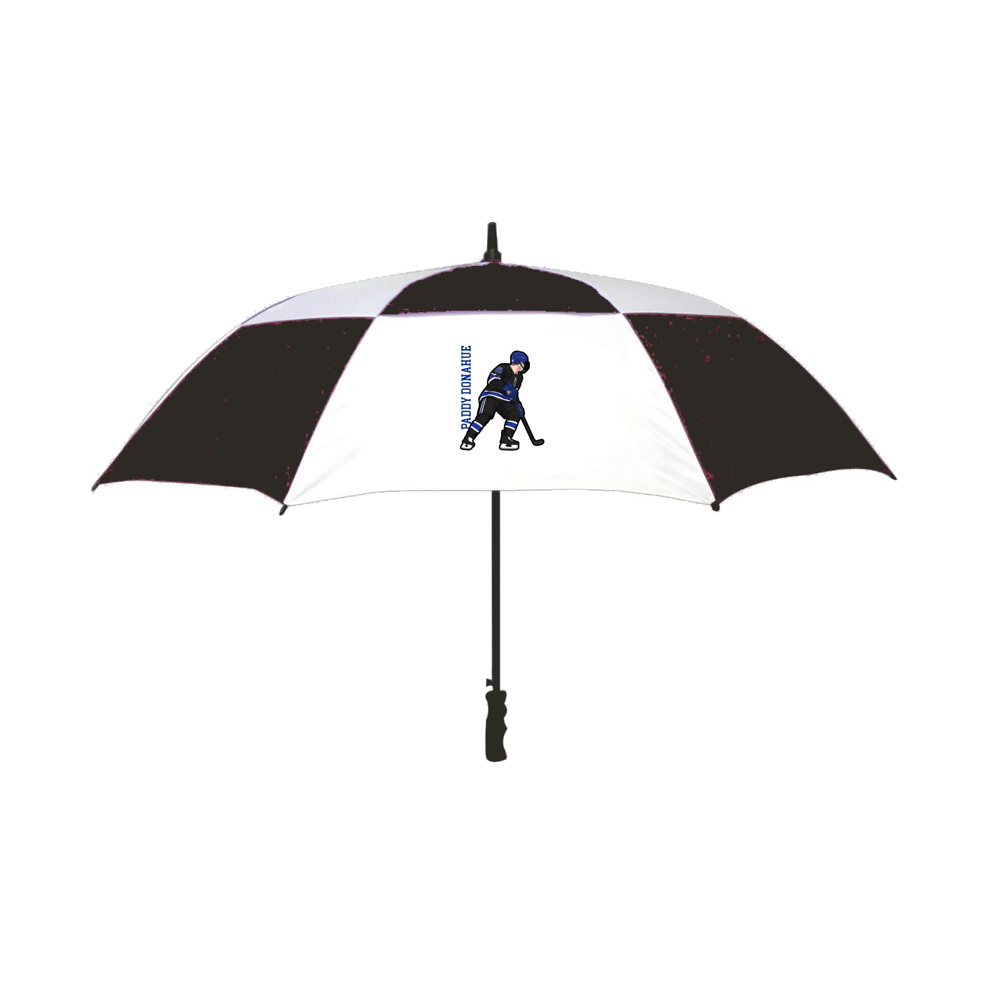 Golf Umbrella — Name Vertical in Black
