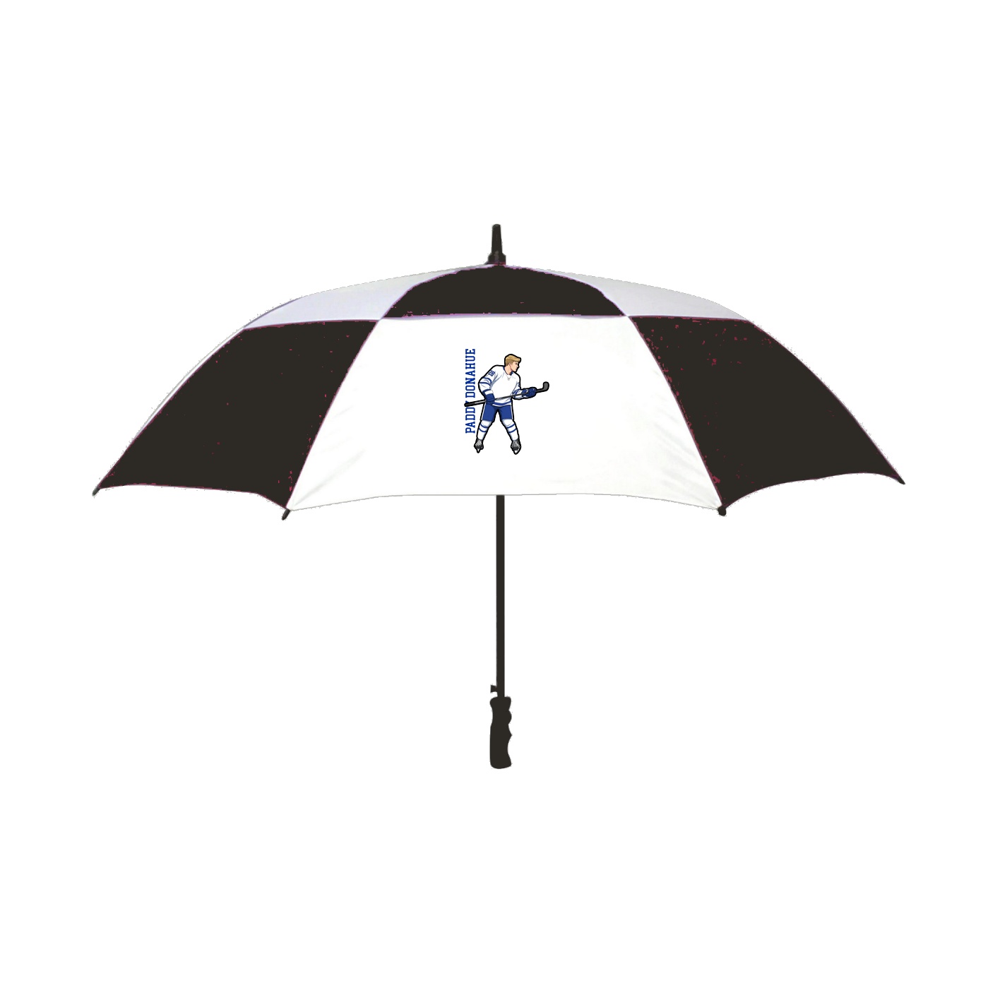 Golf Umbrella — Name Vertical in Black
