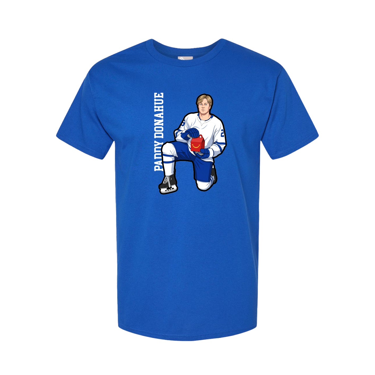 Youth Tee — Name Vertical in Royal