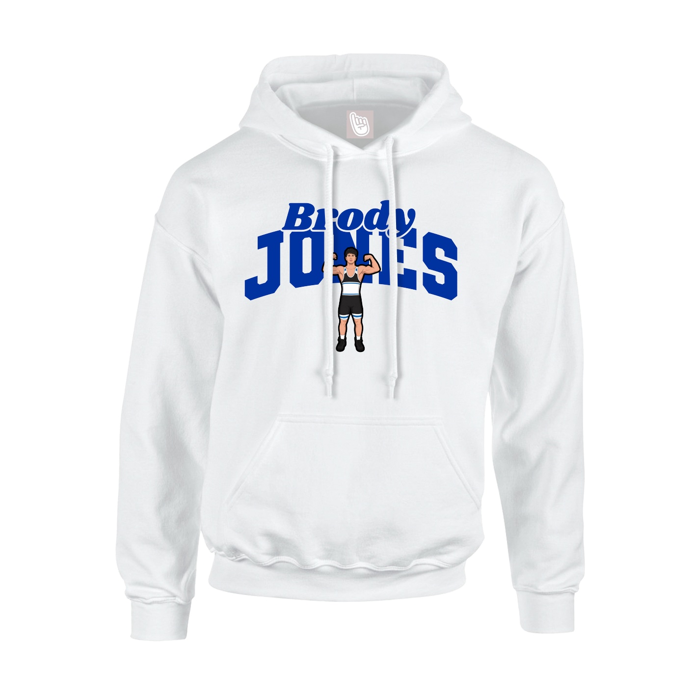 Hoodie — Signature Arch in White