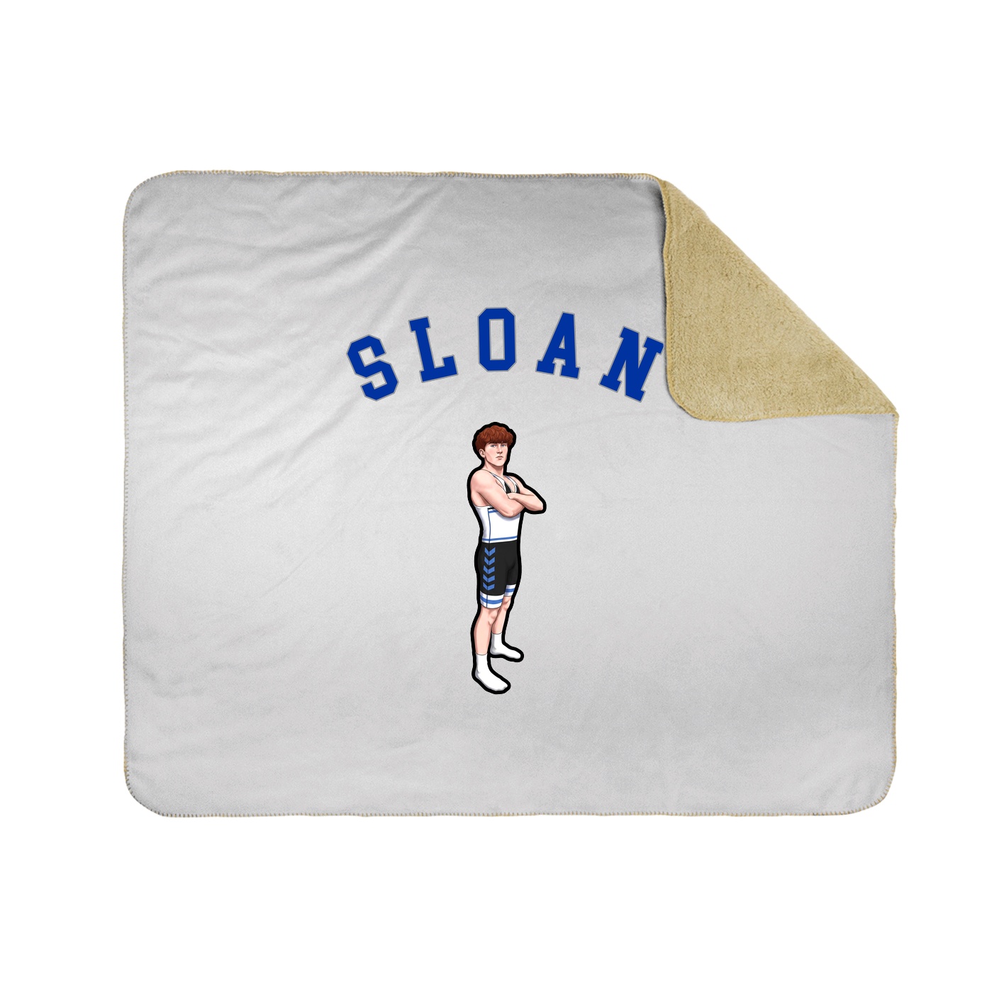 50x60 Sherpa Lined Throw Blanket