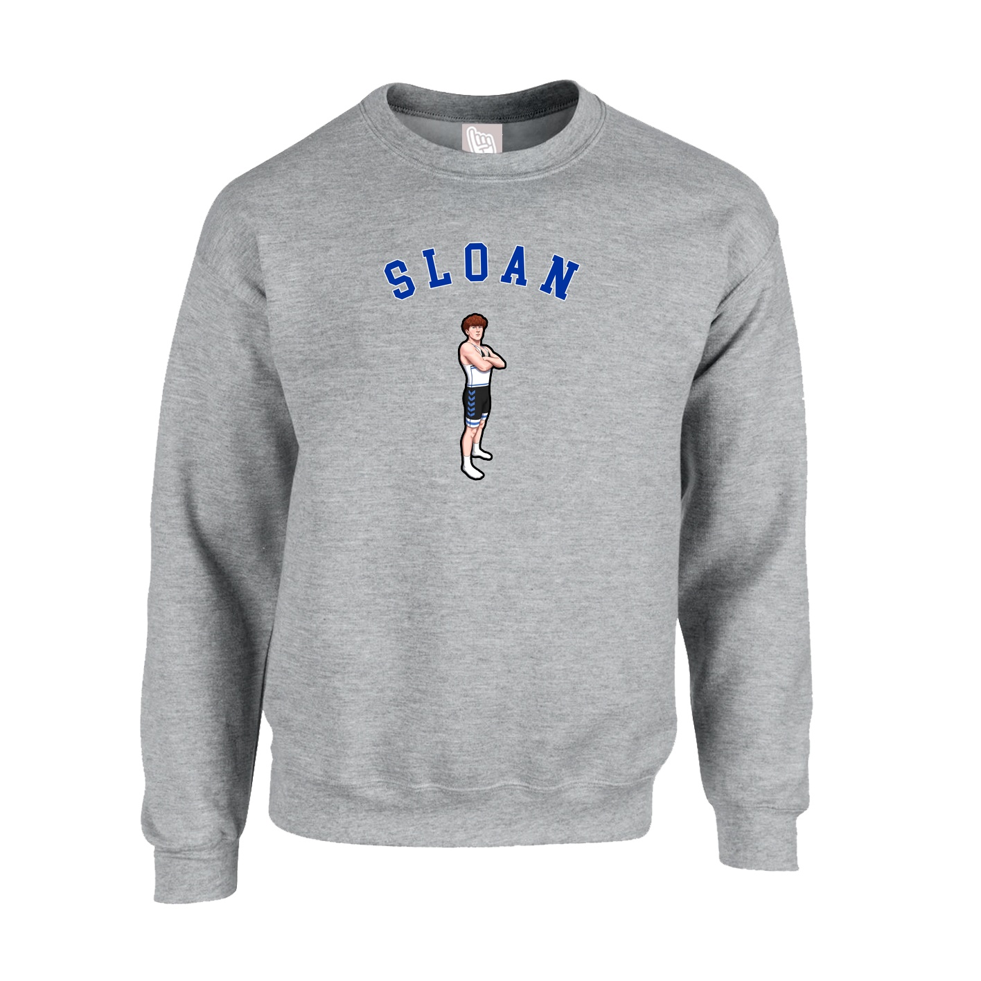 Fleece Crew — Shirsey Arch in Grey