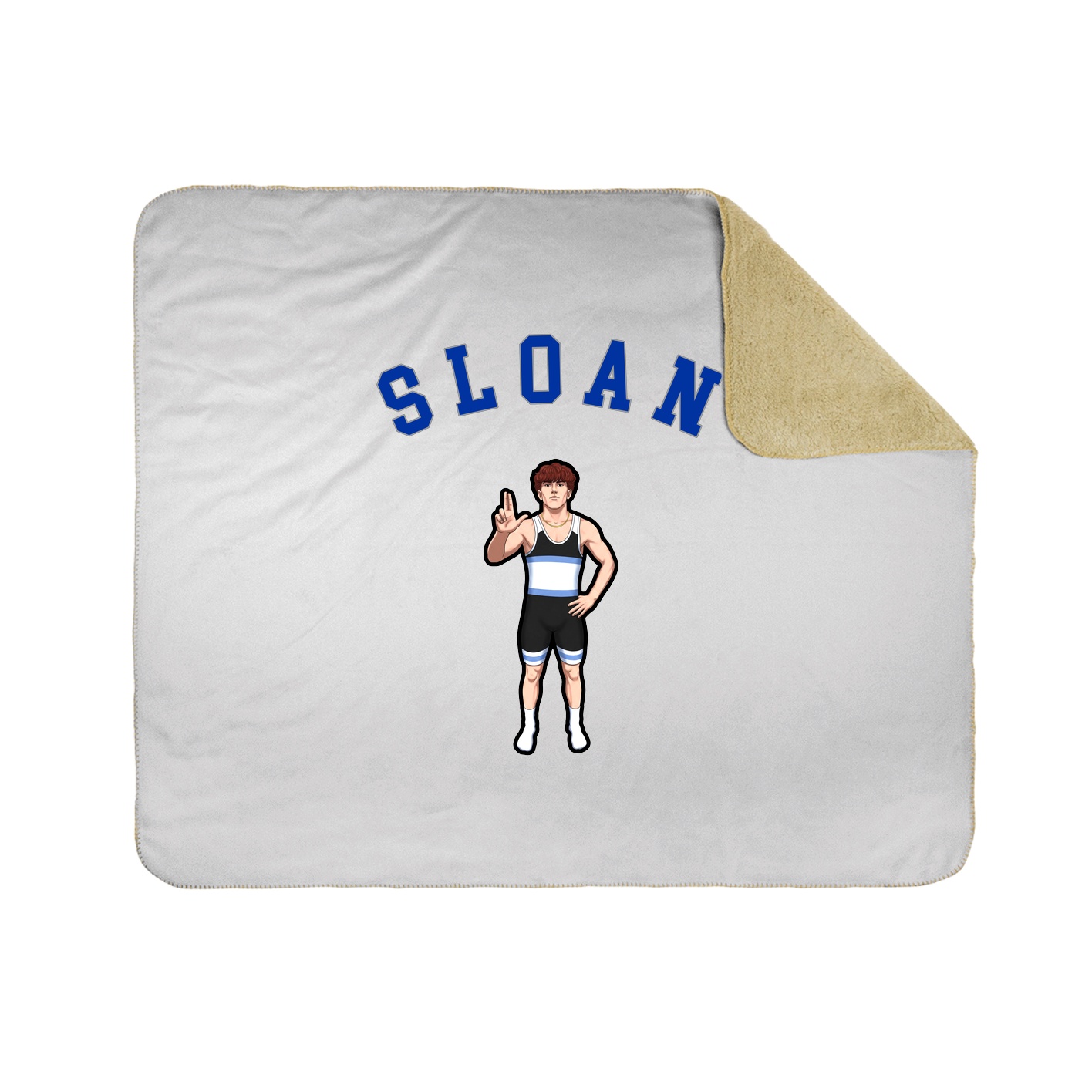 50x60 Sherpa Lined Throw Blanket