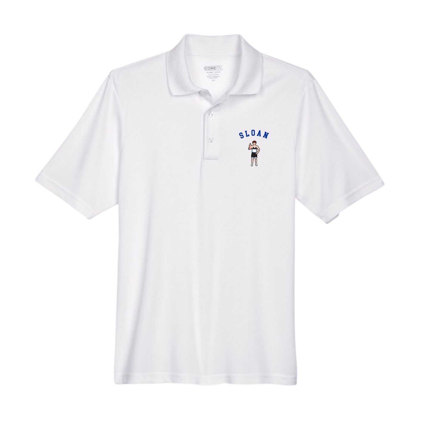 Performance Polo — Shirsey Arch in White