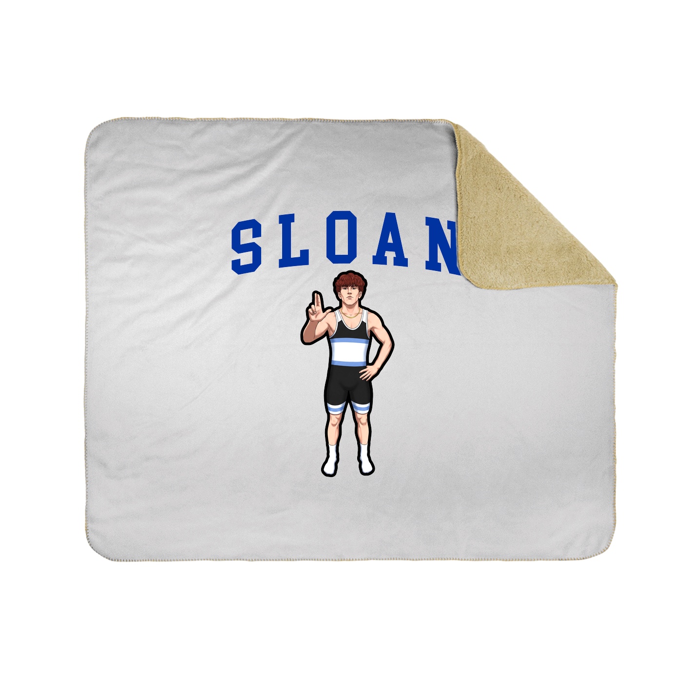 50x60 Sherpa Lined Throw Blanket