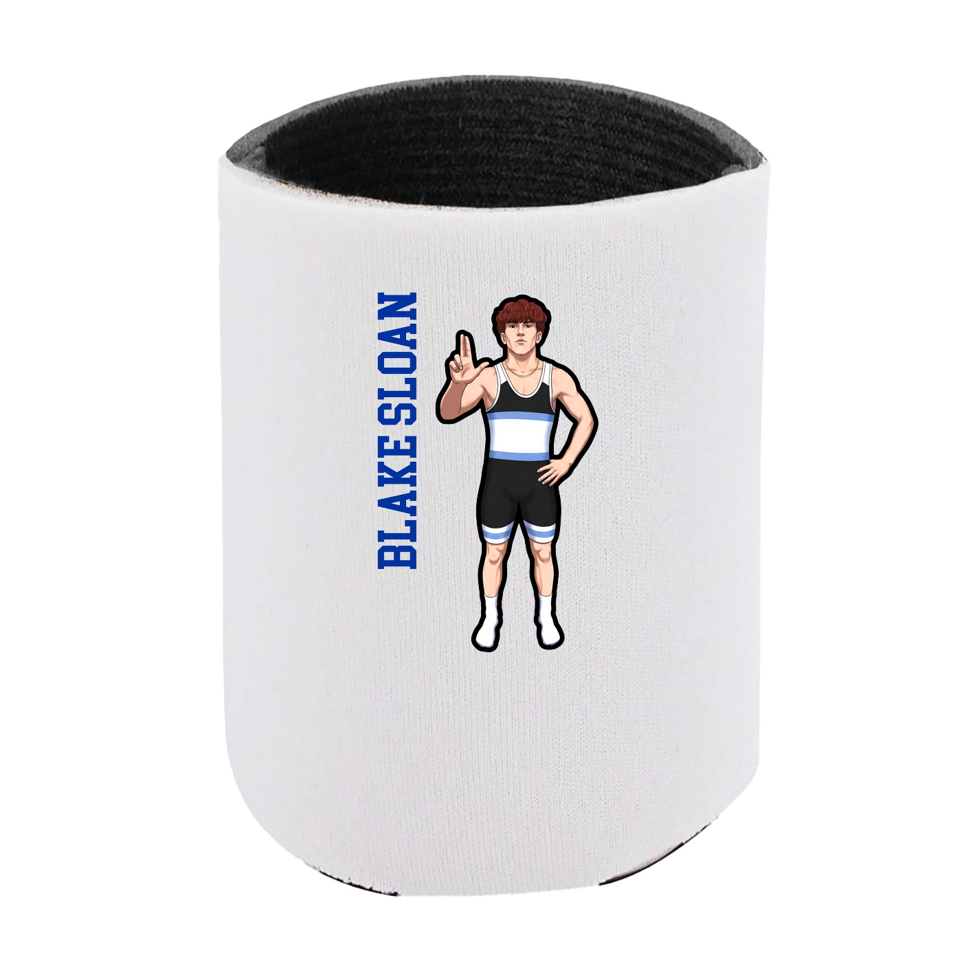 Can Holder — Name Vertical in White