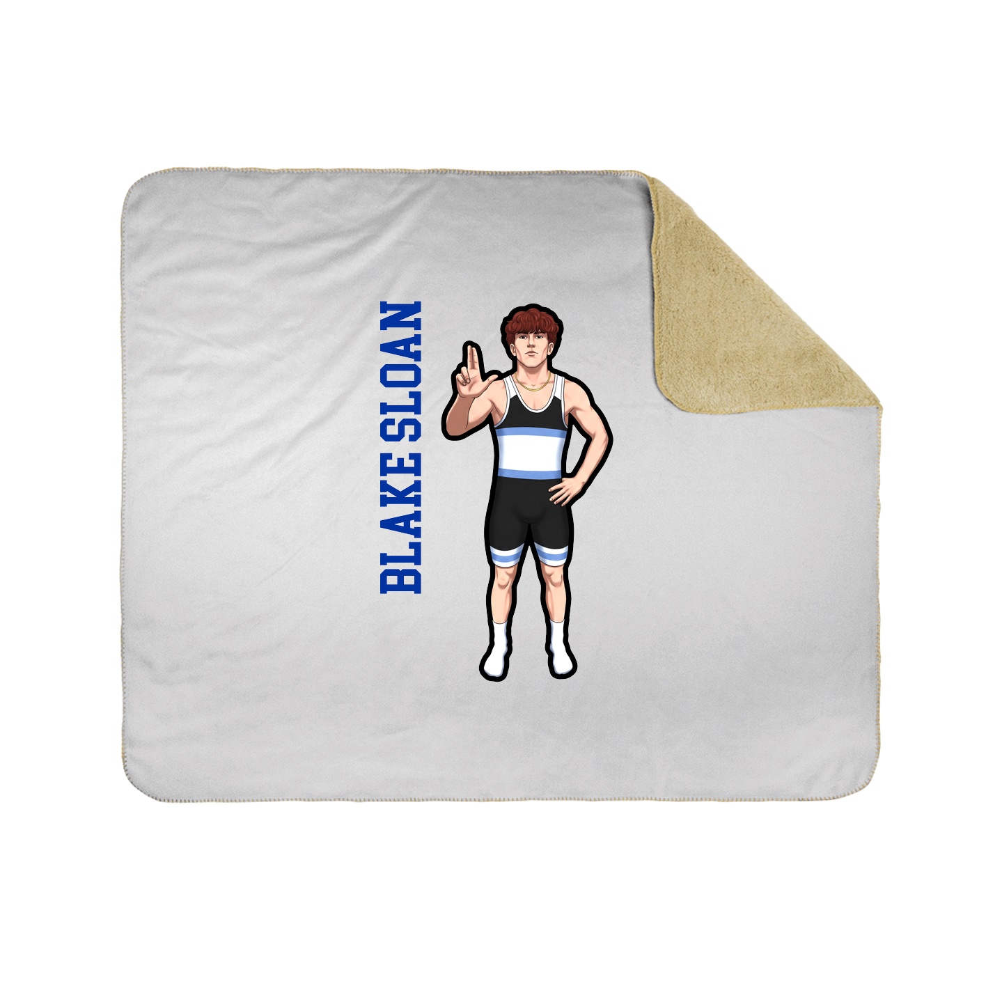 50x60 Sherpa Lined Throw Blanket