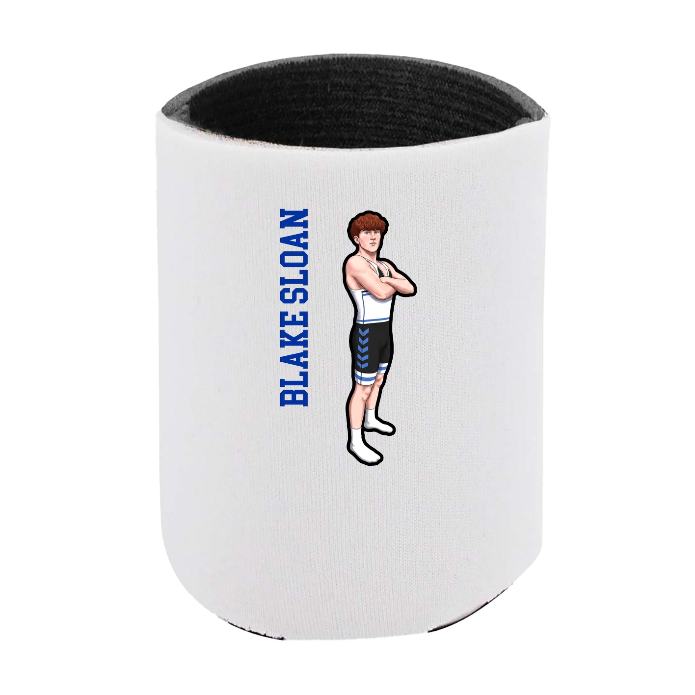 Can Holder — Name Vertical in White