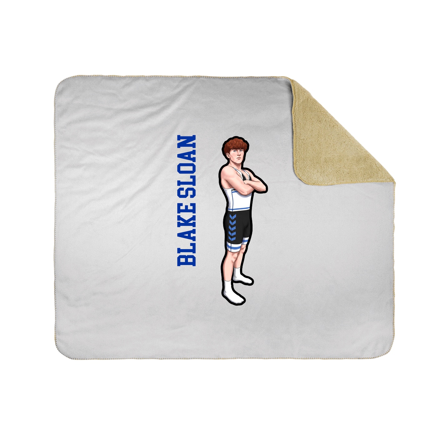 50x60 Sherpa Lined Throw Blanket