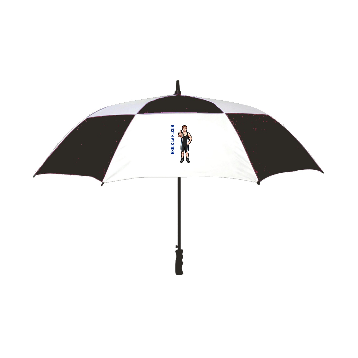 Golf Umbrella — Name Vertical in Black