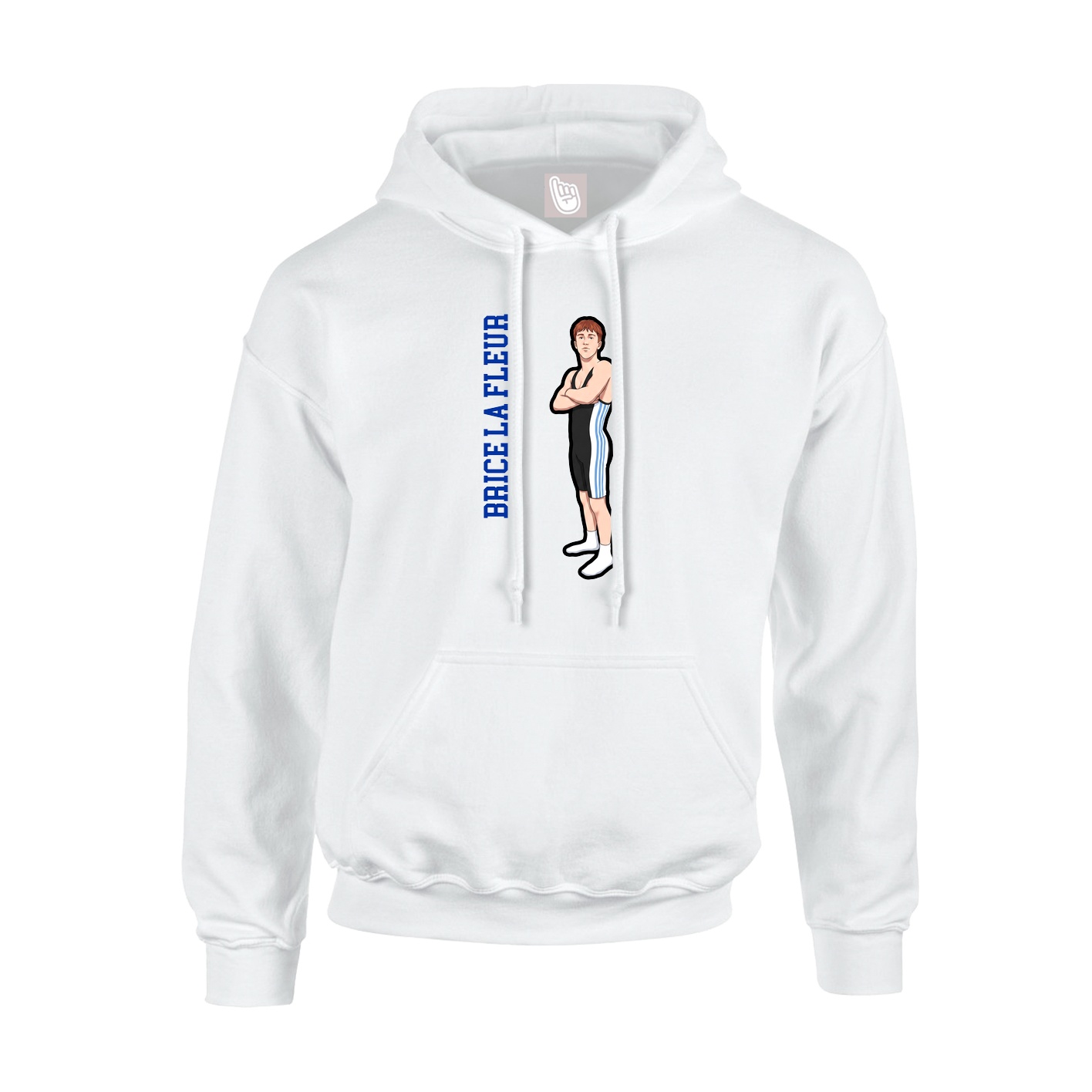 Hoodie — Name Vertical in White